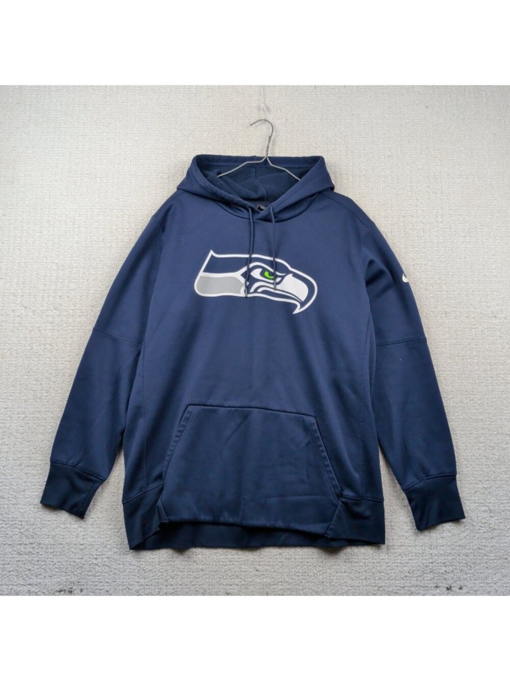 Seattle Seahawks x Nike Dri Fit Thermal Fleece Hoodie NFL Football Men XL Blue